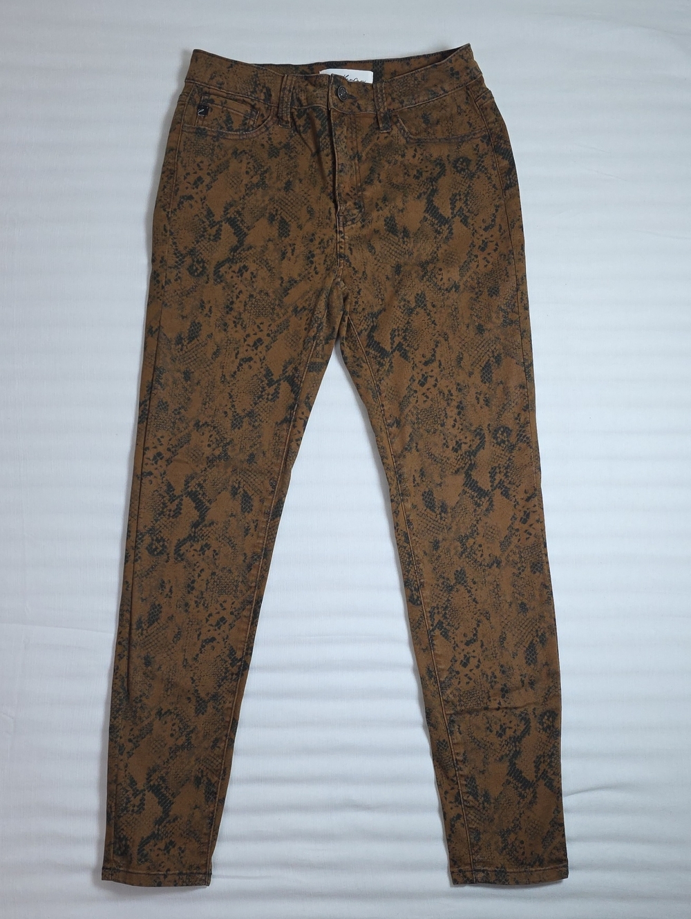 0796 KanCan Brown Snake Print Skinny‎ Jeans; 9/28